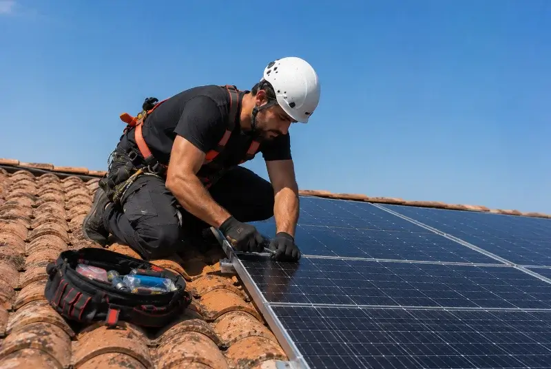 Maintenance et monitoring de panneaux solaires à Caudebronde